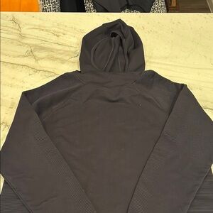 Athleta Black Hooded Active Top
